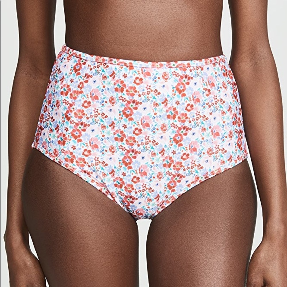 Shoshanna High Waist Ditzy Blossom Bikini Bottom